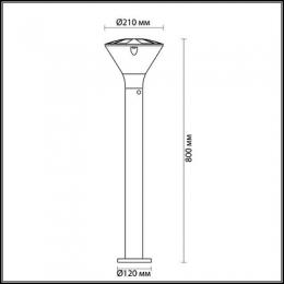 Уличный светильник Odeon Light Lenar  - 2